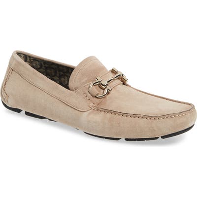 Salvatore Ferragamo Parigi Bit Driving Moccasin, Beige