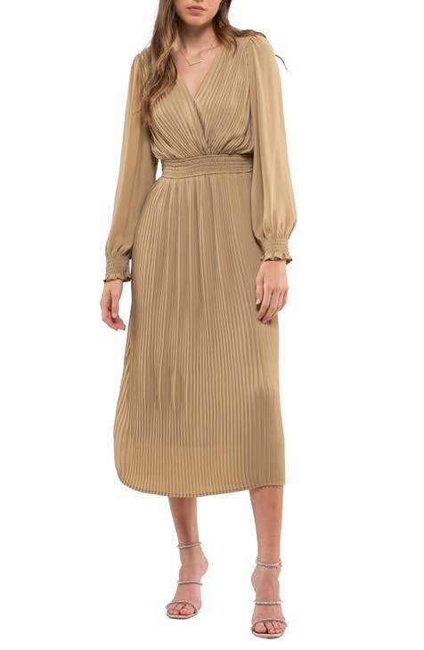 Bobeau Puff Sleeve Midi Dress, Nordstromrack in 2023