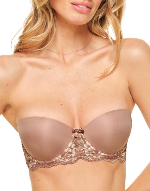 Shop Adore Me Lyza Push Up Balconette Bra In Medium Beige