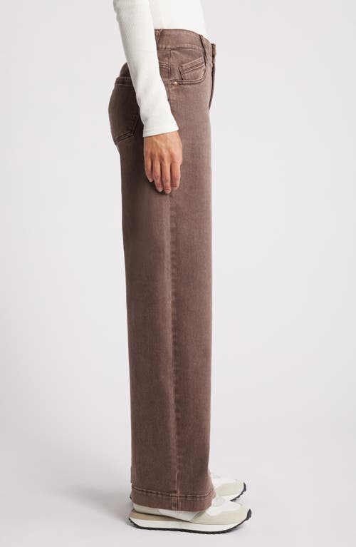 Shop Wit & Wisdom 'ab'solution High Waist Wide Leg Jeans In Washed Mocha