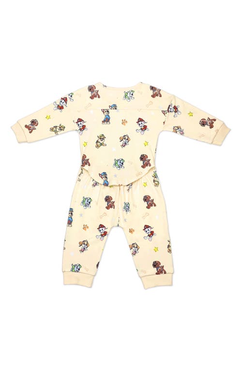 Shop Bellabu Bear X Paw Patrol Fitted One-piece Pajamas In Beige