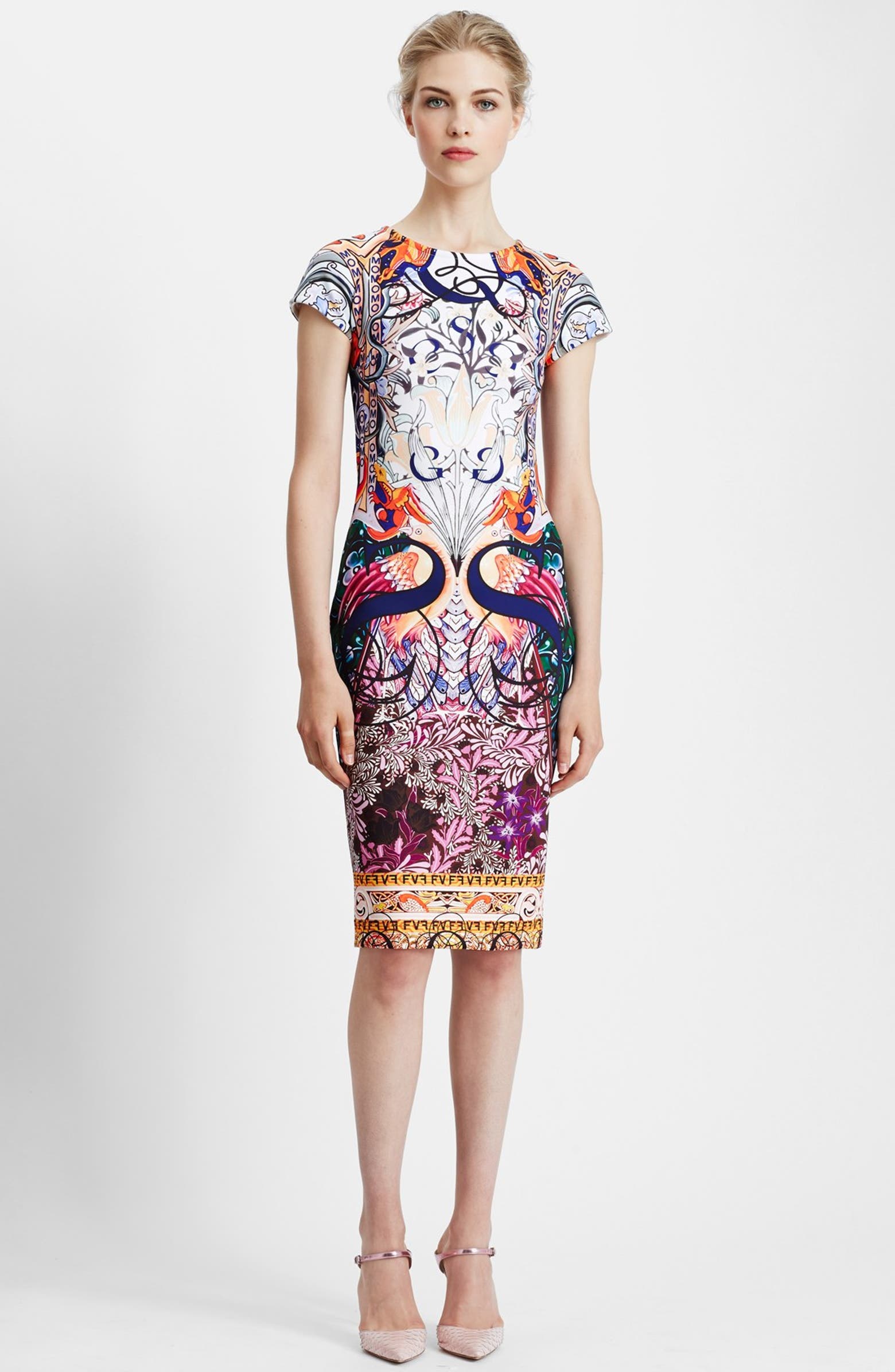 Mary Katrantzou Print Scuba Knit Sheath Dress | Nordstrom