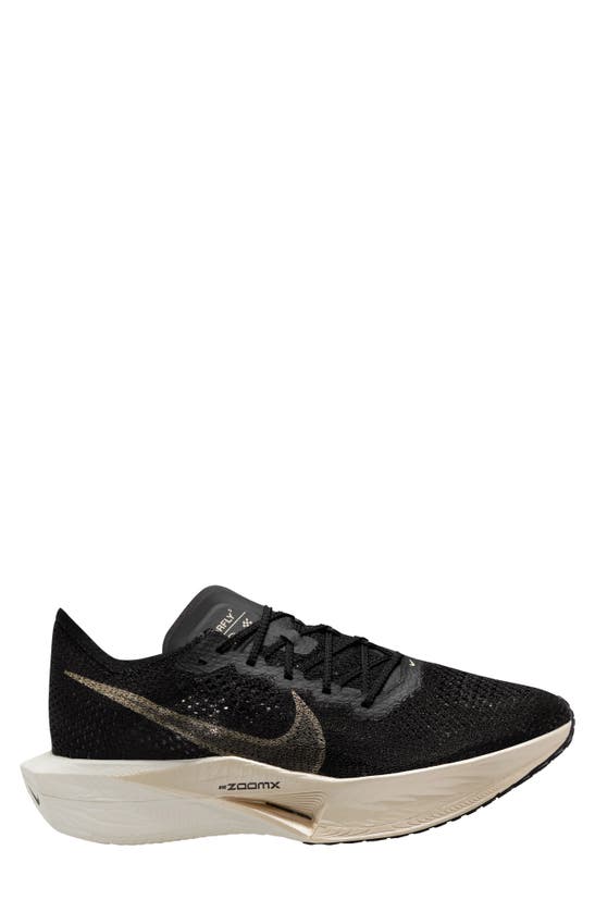 Nike Zoomx Vaporfly 3 "black/metallic Gold Grain" Sneakers In Black/ Gold Grain/ Black