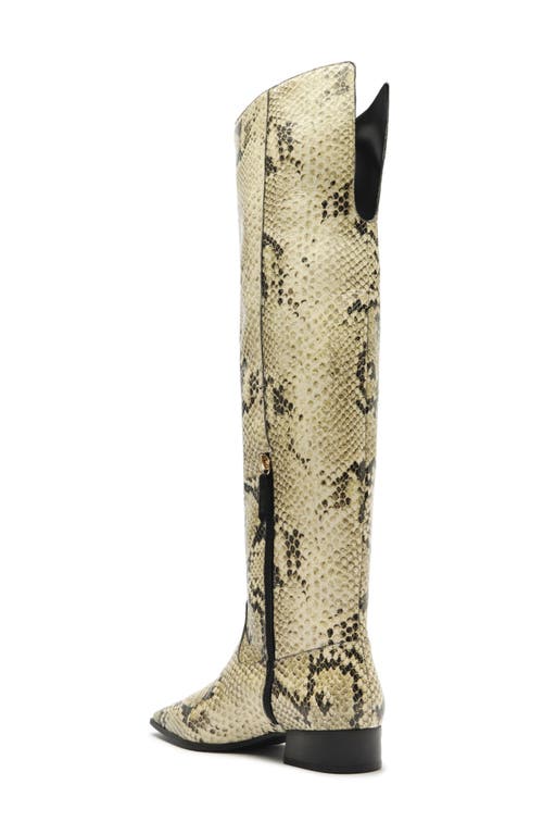 Shop Schutz Helena Over The Knee Boot In Animal Print