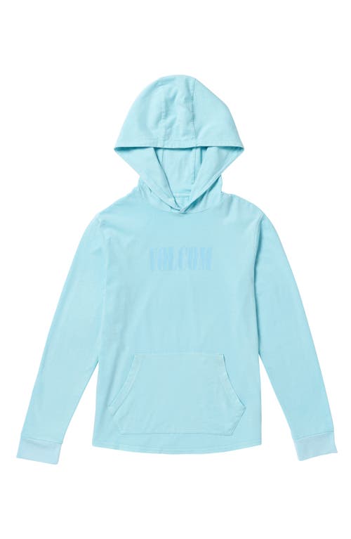 Volcom Kids' Stonedyed Pullover Hoodie in Misty Blue