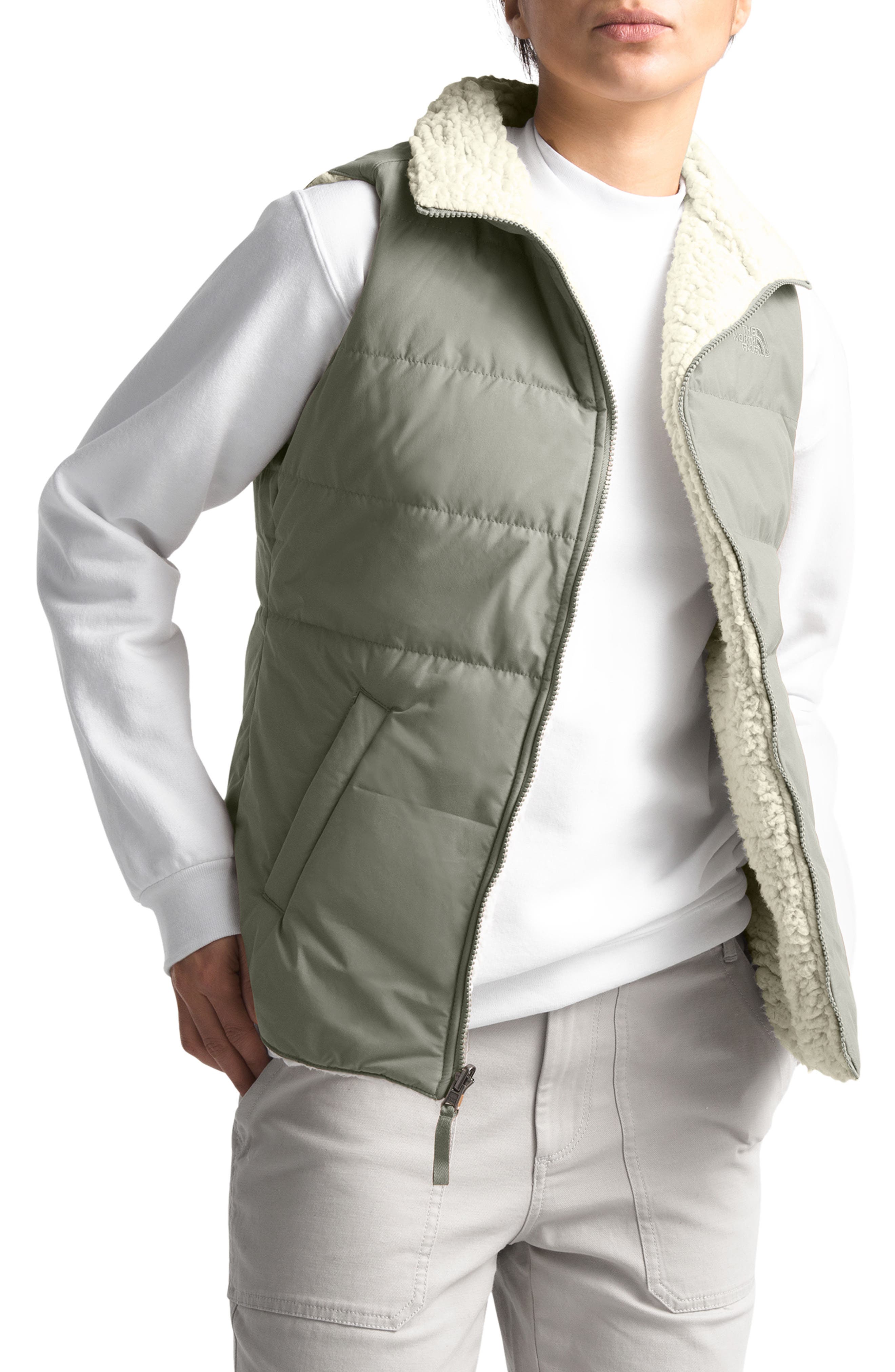 the north face grey puffer