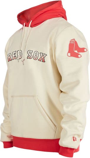 Men's Boston Red Sox New Era Cream Team Split T-Shirt