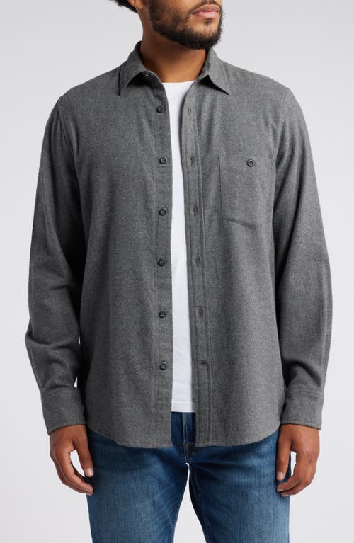 Shop Treasure & Bond Grindle Button-up Shirt In Grey Dark Heather