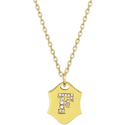 Stella + Ruby Nom De Plume Initial Pendant Necklace