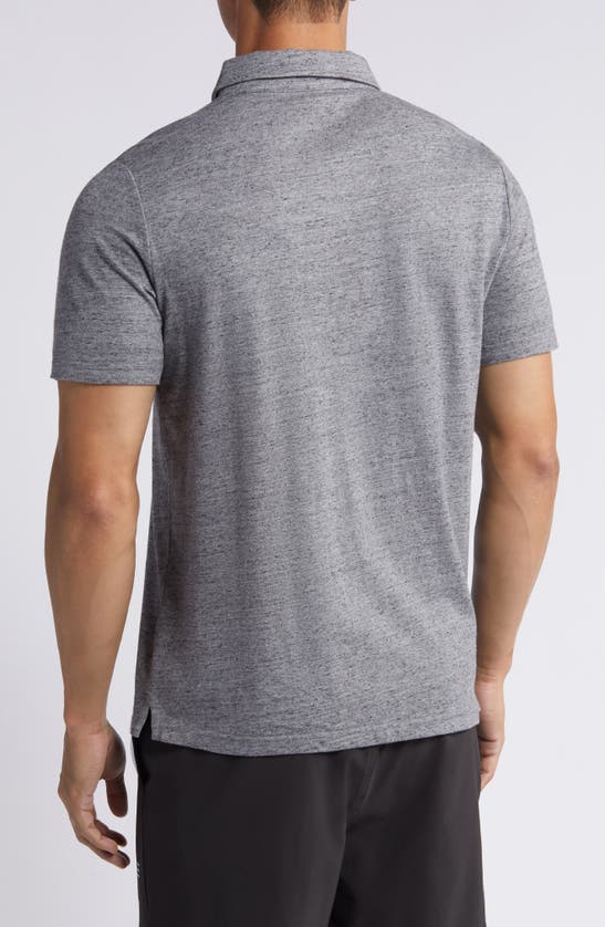 Shop Free Fly Heritage Cotton Blend Polo In Heather Flint