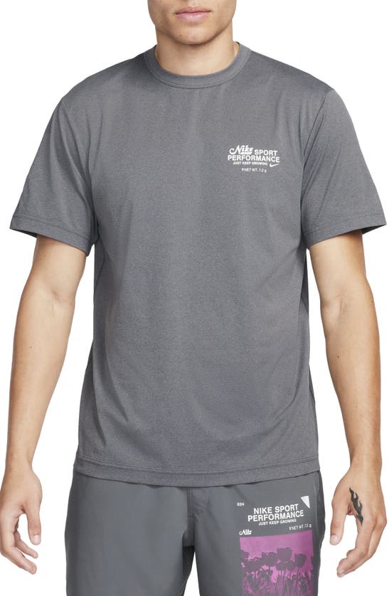 Nike Hyverse Dri-fit Upf 50+ Performance Graphic T-shirt In Iron Grey/ Photon Dust