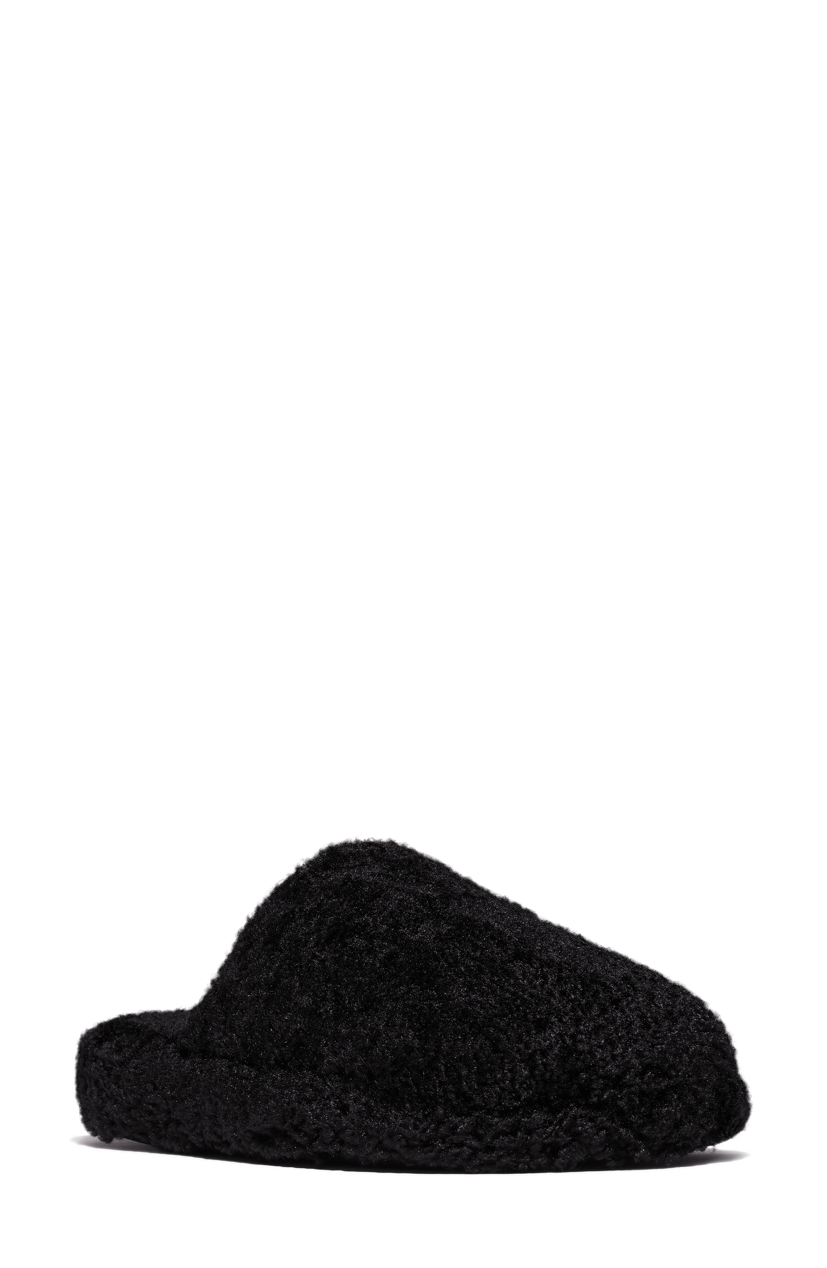 FitFlop iQuishion D-Luxe Slipper in All Black 