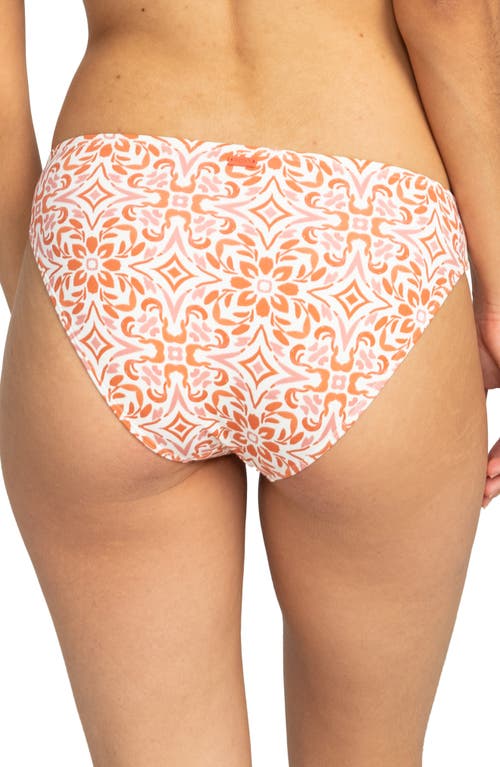 Shop Roxy Fresco Tile Hipster Bikini Bottoms In Cloud Fresco Tile