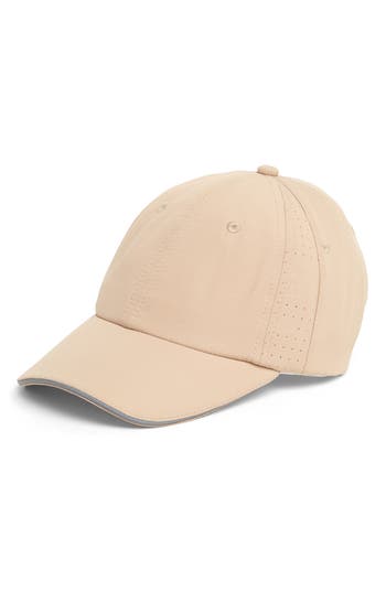 Z By Zella Perforated Baseball Cap In Neutral