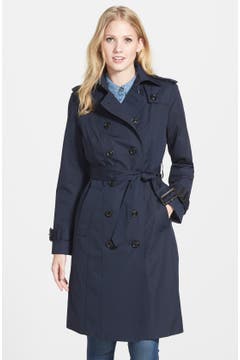 London Fog Double Breasted Trench Coat with Detachable Liner (Online ...