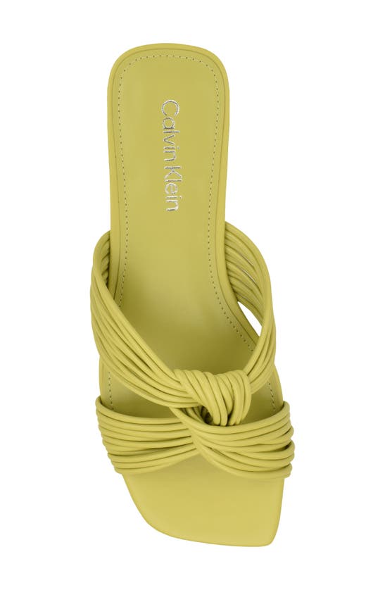 Shop Calvin Klein Mavin Slide Sandal In Lime