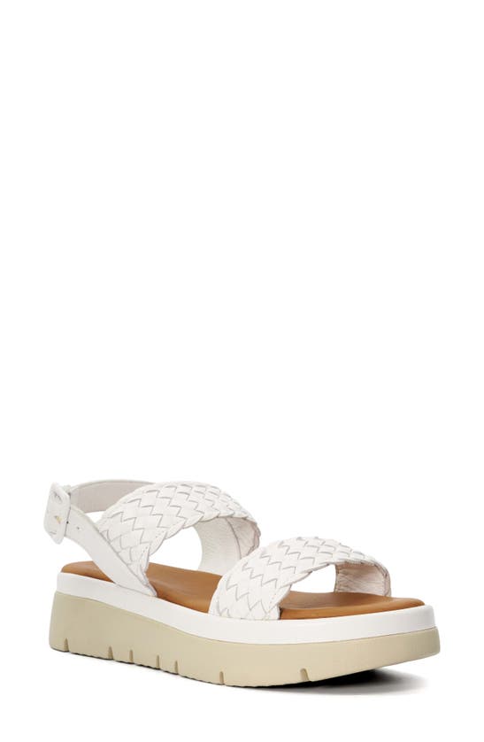 Shop Dune London Lorris Platform Sandal In White