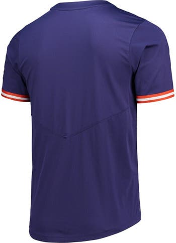 Men's Nike Orange Clemson Tigers Replica Full-Button Baseball Jersey