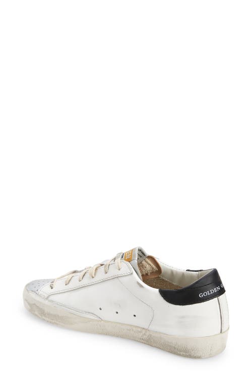 Shop Golden Goose Super-star Low Top Sneaker In White/taupe