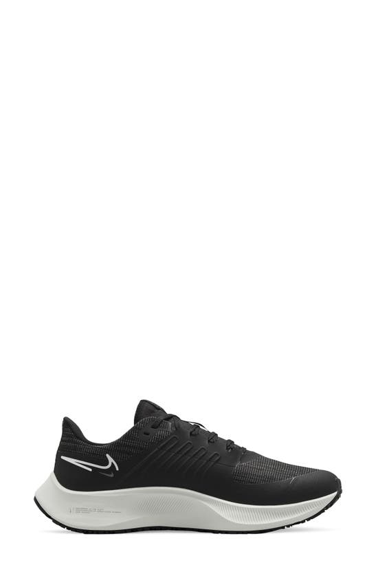 Nike Air Zoom Pegasus 38 Shield Water Repellent Running Shoe In Black/ Grey