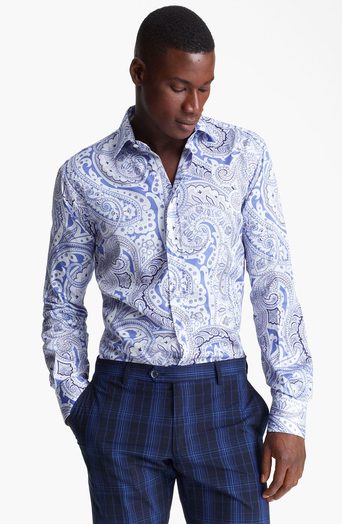 paisley print dress shirt