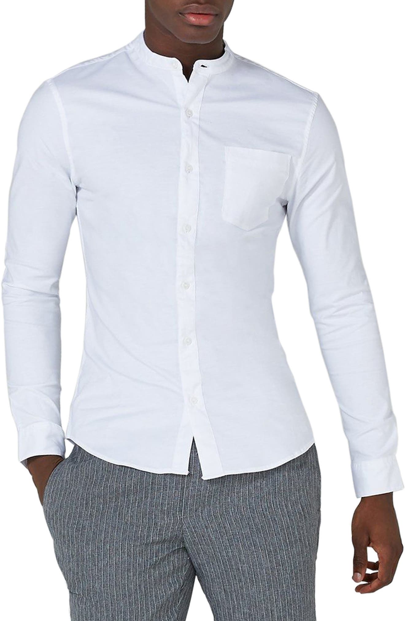 topman muscle fit dress shirt