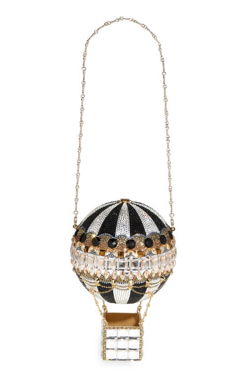 Shop Judith Leiber Couture Hot Air Balloon Crystal Embellished Clutch In Rozier Black