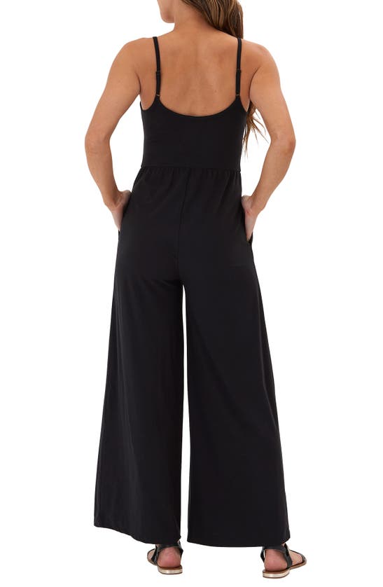 Shop Threads 4 Thought Tansie Luxe Jersey Tank Jumpsuit In Black