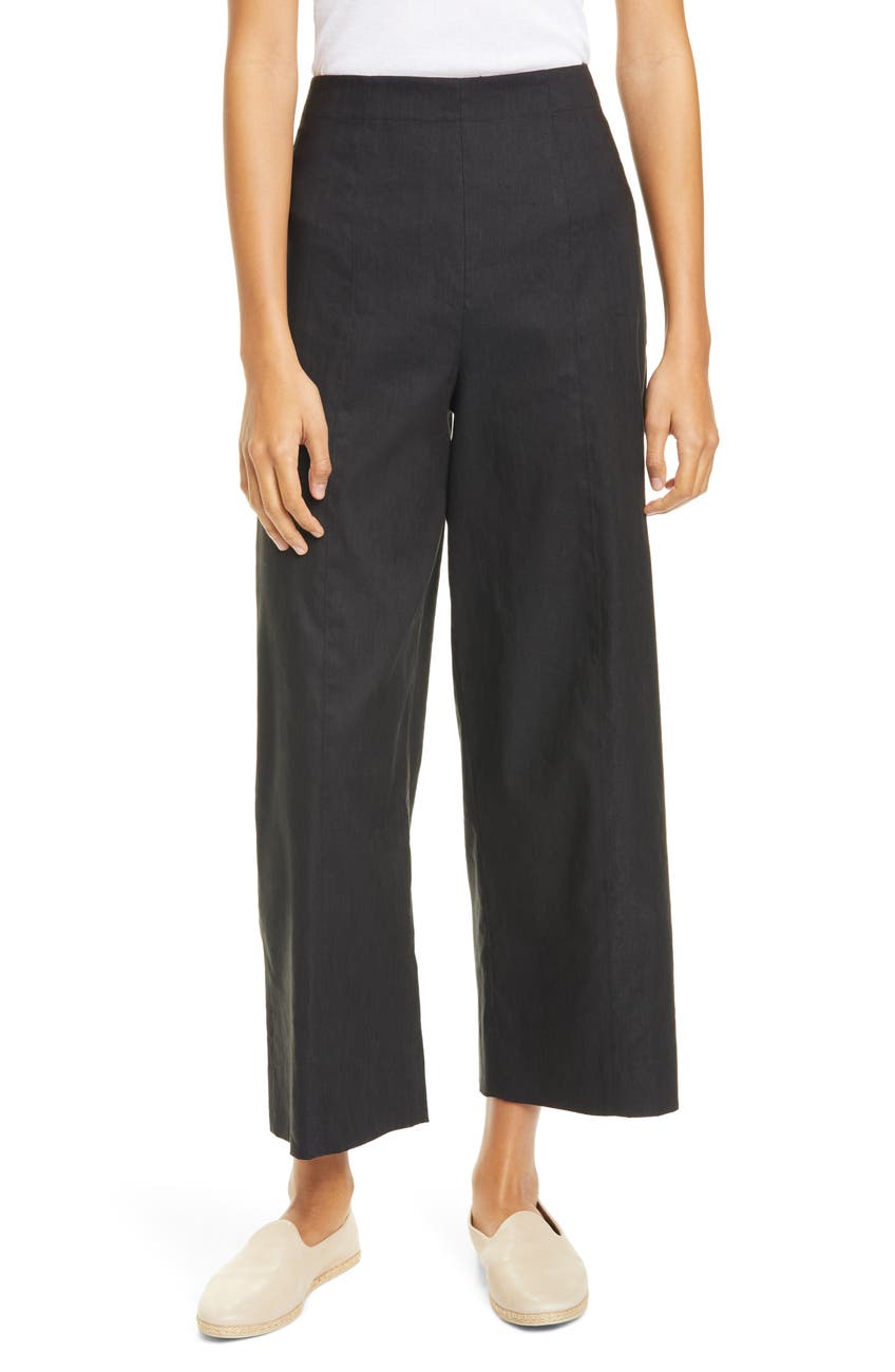 Vince | Linen Blend Crop Wide Leg Pants | Nordstrom Rack