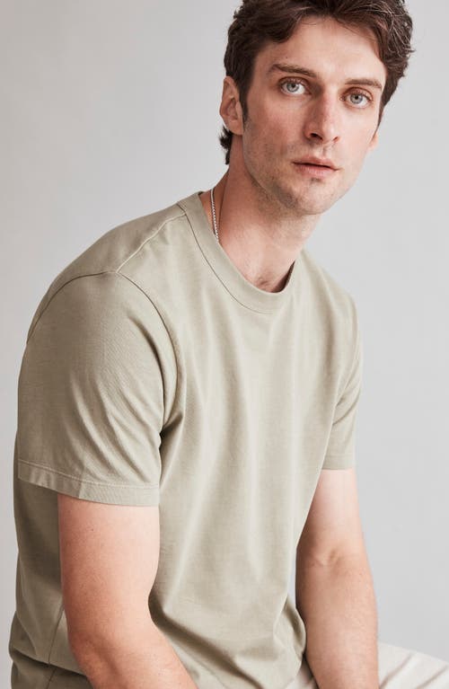 Madewell Allday Garment Dyed Cotton T-shirt In Weathered Sage
