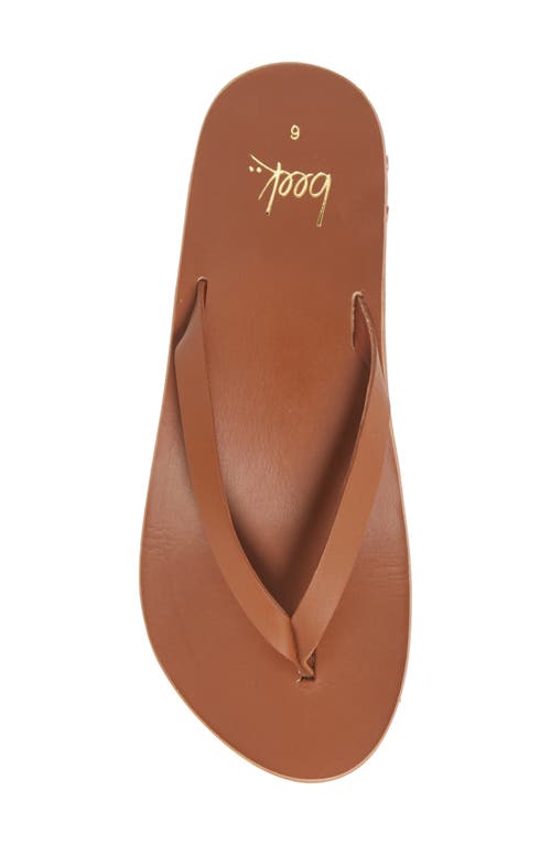 Beek Seabird Flip Flop In Tan/tan