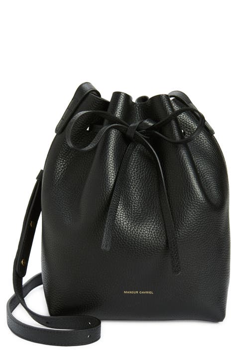 Mini Soft Leather Bucket Bag