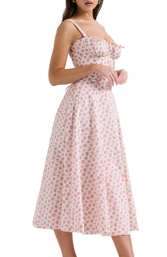 HOUSE OF CB HOUSE OF CB CARMEN BUSTIER SUNDRESS