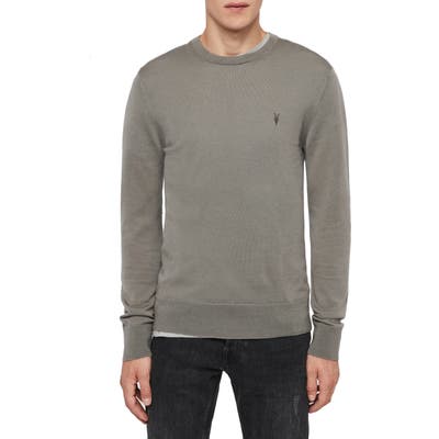 Allsaints Mode Slim Fit Merino Wool Sweater, Grey