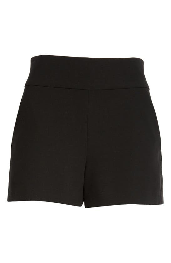 Shop Alice And Olivia Donald High Waist Shorts In Black