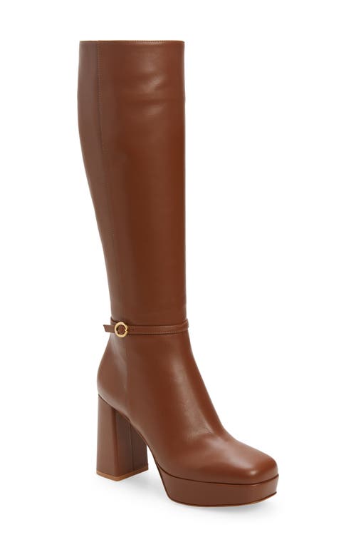 Gianvito Rossi Moreau Glove Platform Boot in Cuoio at Nordstrom, Size 6.5Us