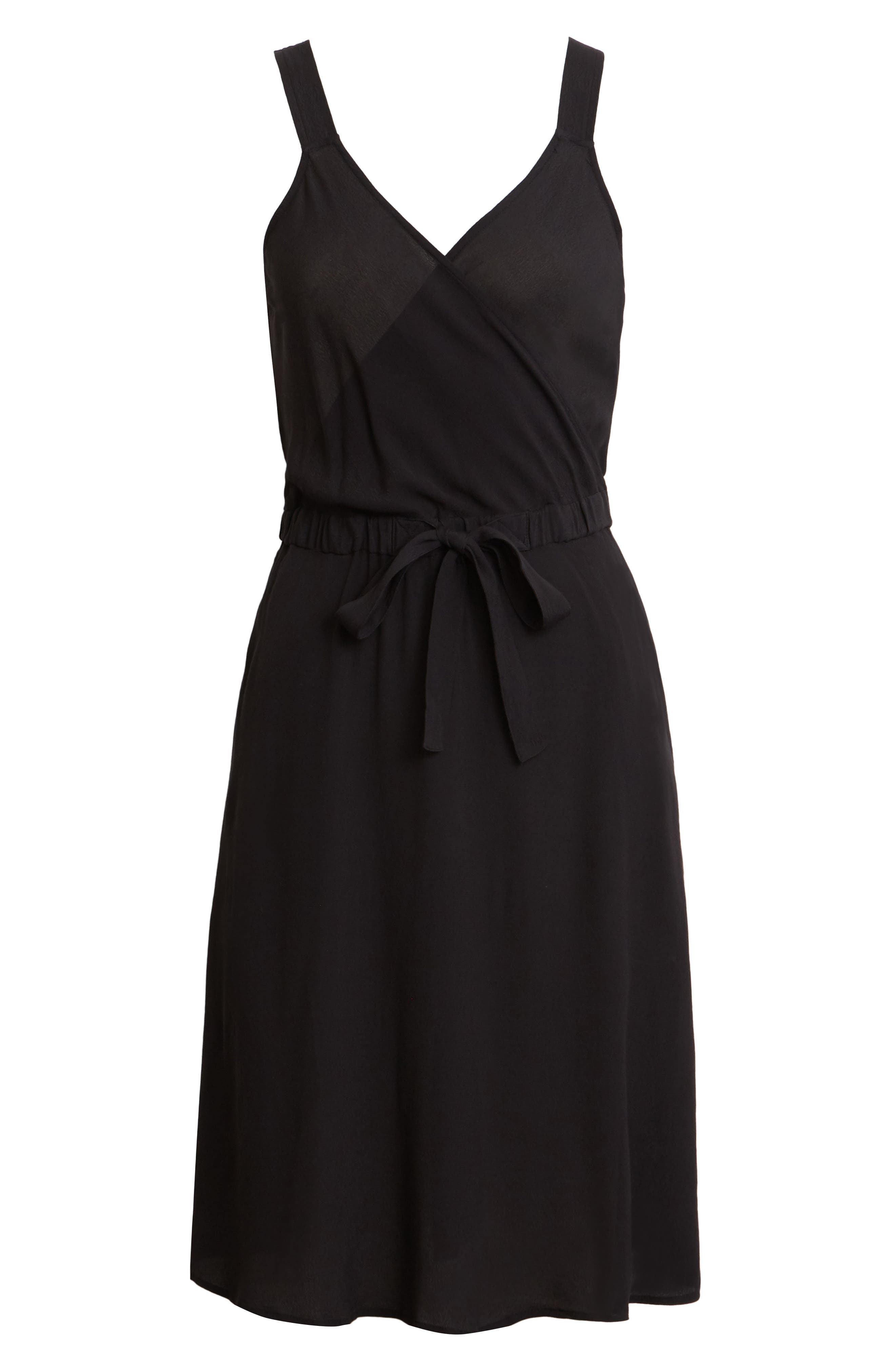 black tie waist dress