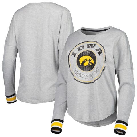 Women's Green Bay Packers Junk Food Gray Thermal Tri-Blend Lace-Up Long  Sleeve T-Shirt