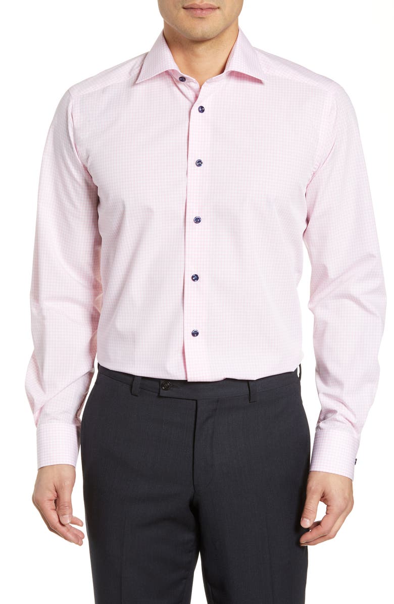 Eton Contemporary Fit Check Dress Shirt | Nordstrom