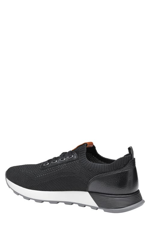 Johnston & Murphy Kinnon Jogger Sneaker In Black Knit