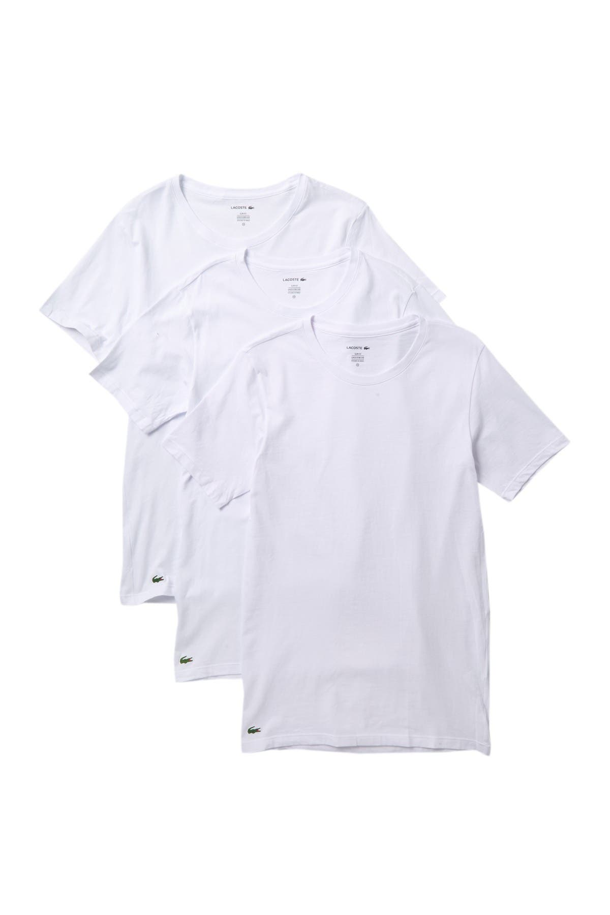 lacoste slim fit t shirt pack