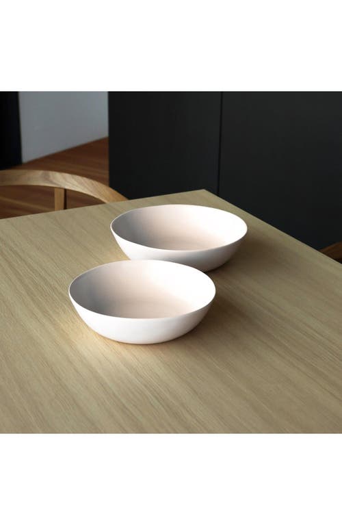 Shop Fable The Low Set Of 2 Serving Bowls In Blush Pink