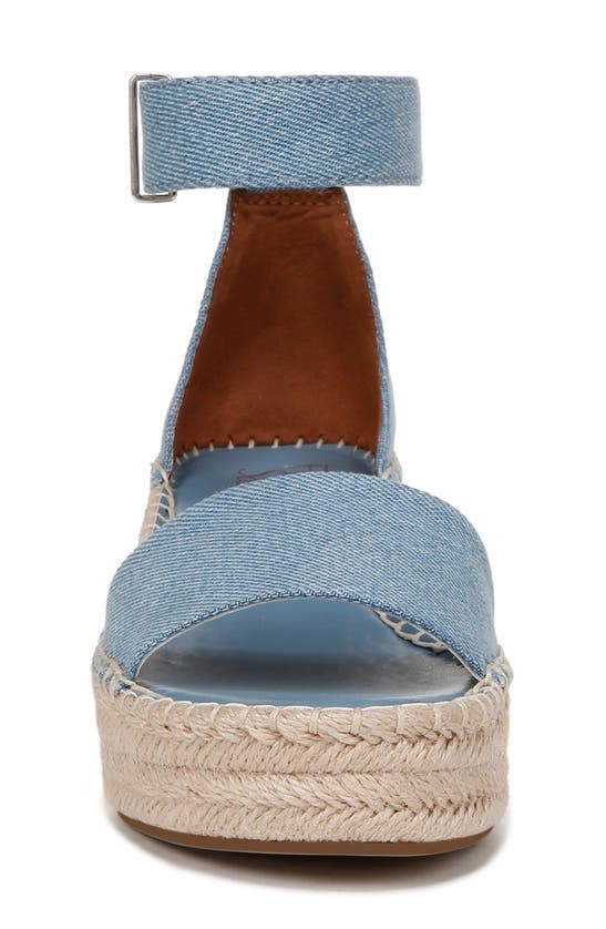 Franco Sarto Pela Espadrille Platform Sandal In Light Denim