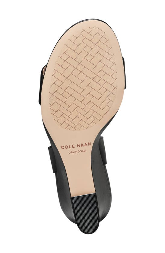 Shop Cole Haan Josie Wedge Sandal In Black Ltr