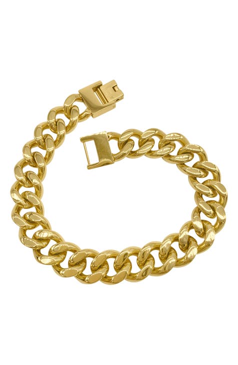 Water Resistant Chunky Curb Chain Bracelet
