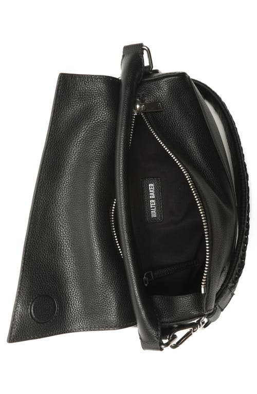 Walter Baker Jagger Leather Crossbody Bag In Black