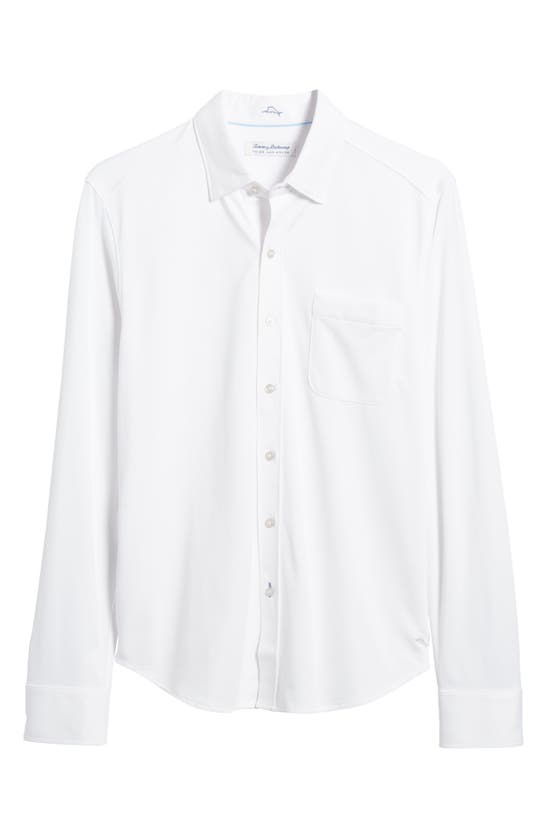 Tommy Bahama New San Lucio Stretch Supima® Cotton Blend Button-up Shirt In White