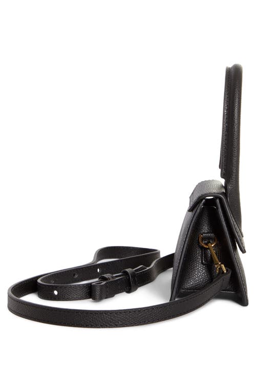 Jacquemus Le Chiquito Leather Mini Top Handle Bag In Black