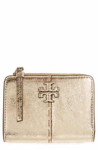 Tory Burch Robinson Printed Leather Card Case Buttermilk