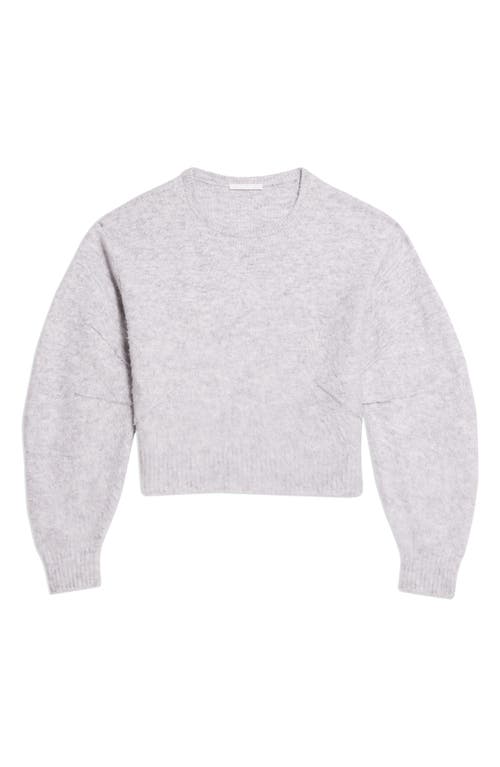 Shop Helmut Lang Apex Crewneck Sweater In Light Heather Grey